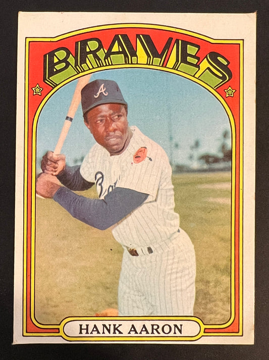 1972 Topps Hank Aaron Card #299. Very very good condition on this card!