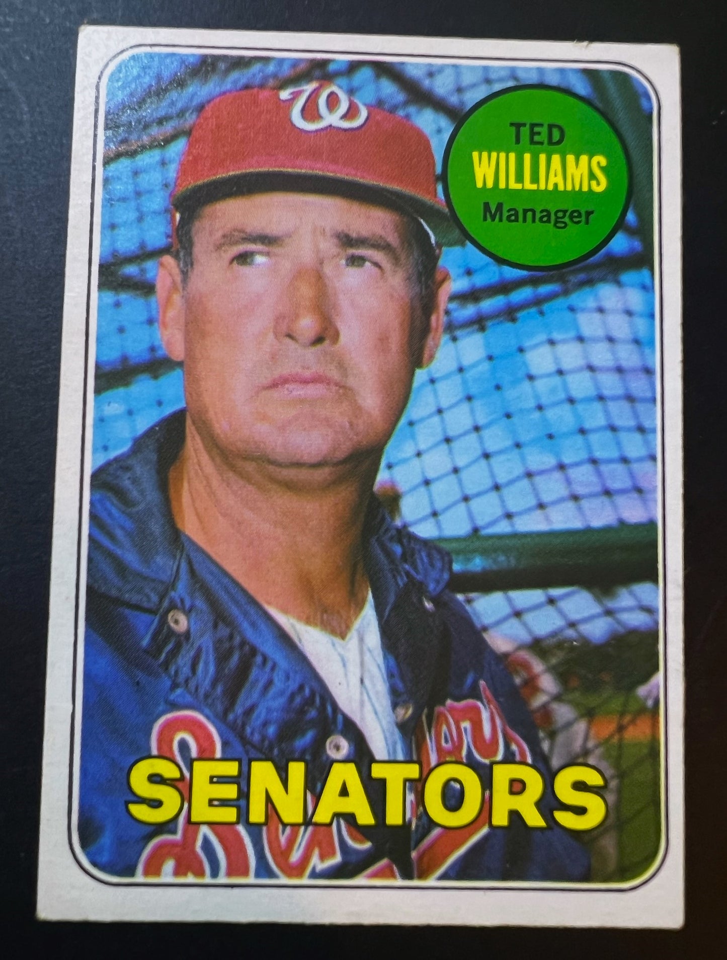 1969 Topps Ted Williams #650 Manager Card